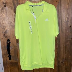 Adidas Men's Lime Green Golf Shirt